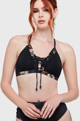 Cinder Root Bikini Top Killstar