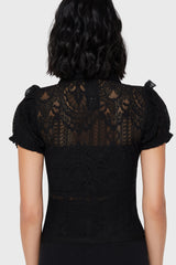 Vexina Lace Collar Blouse Killstar