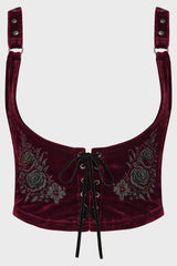 A Devil's Rose Underbust Corset Top Killstar
