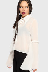 Fawnelle Flared Sleeve Shirt Killstar