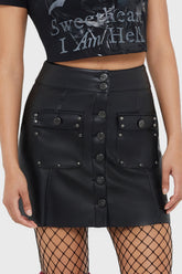 Velvet Frame Skirt Killstar