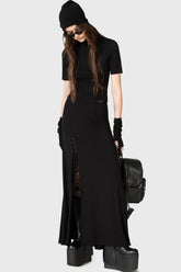 Secretly Weep Maxi Skirt Killstar