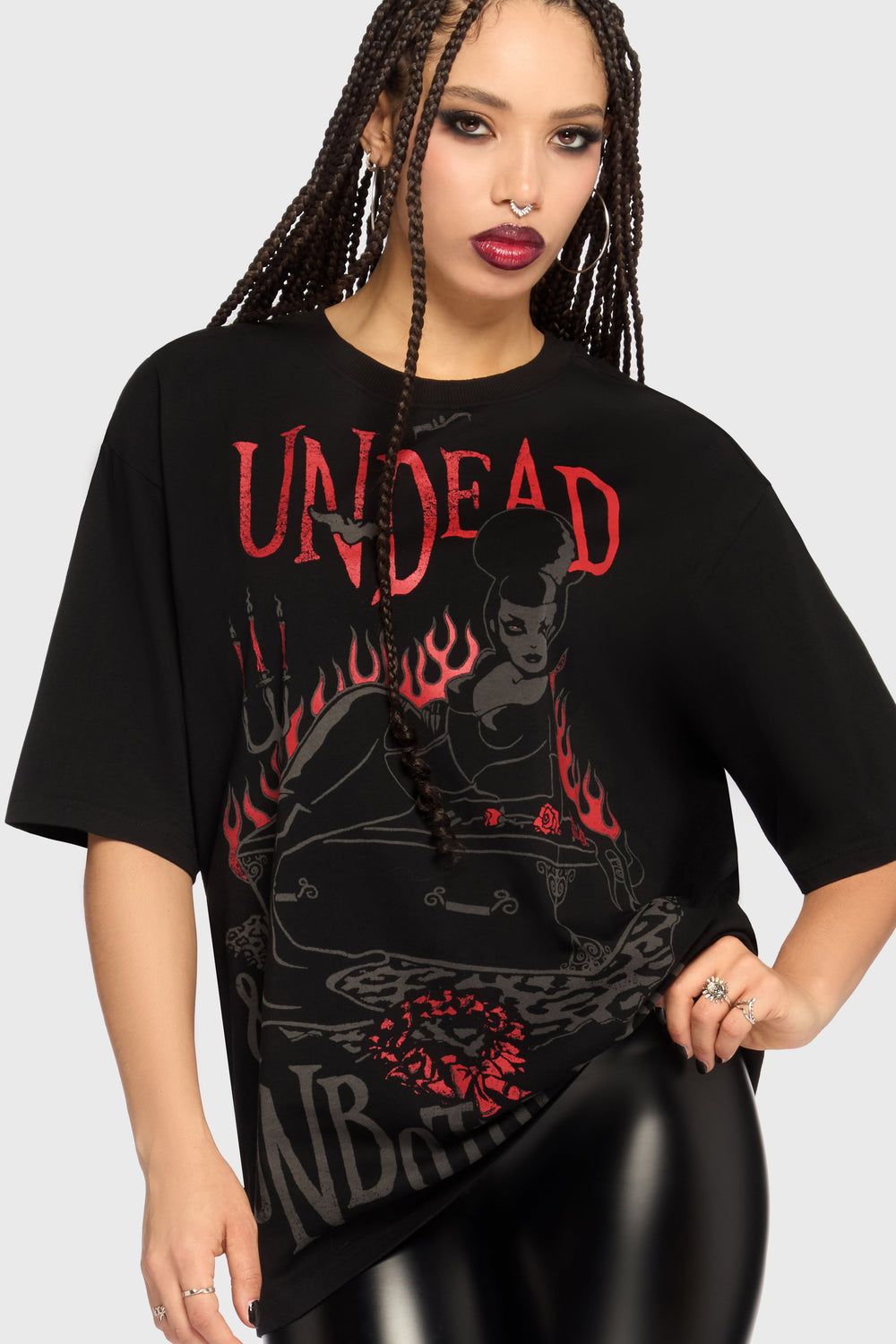 Undead & Unbothered Boxy T Shirt Killstar