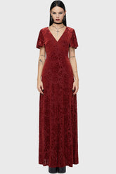 Crimson Bloodlust Maxi Dress Killstar