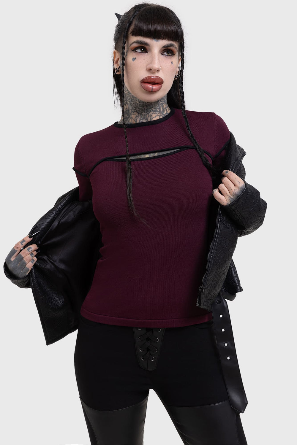 Abyssal Elegy Knitted Top Killstar