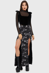 Spidrasica's Web Maxi Skirt Killstar