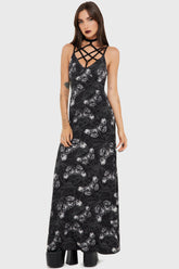 Spidrasica's Web Maxi Dress Killstar