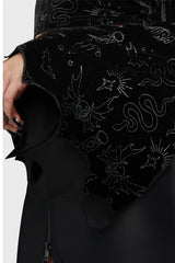 Yours Cruelly Bat Sleeve Top Killstar