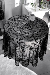 Homeware Bedding & Cushions | Killstar Asra Lace Tablecloth
