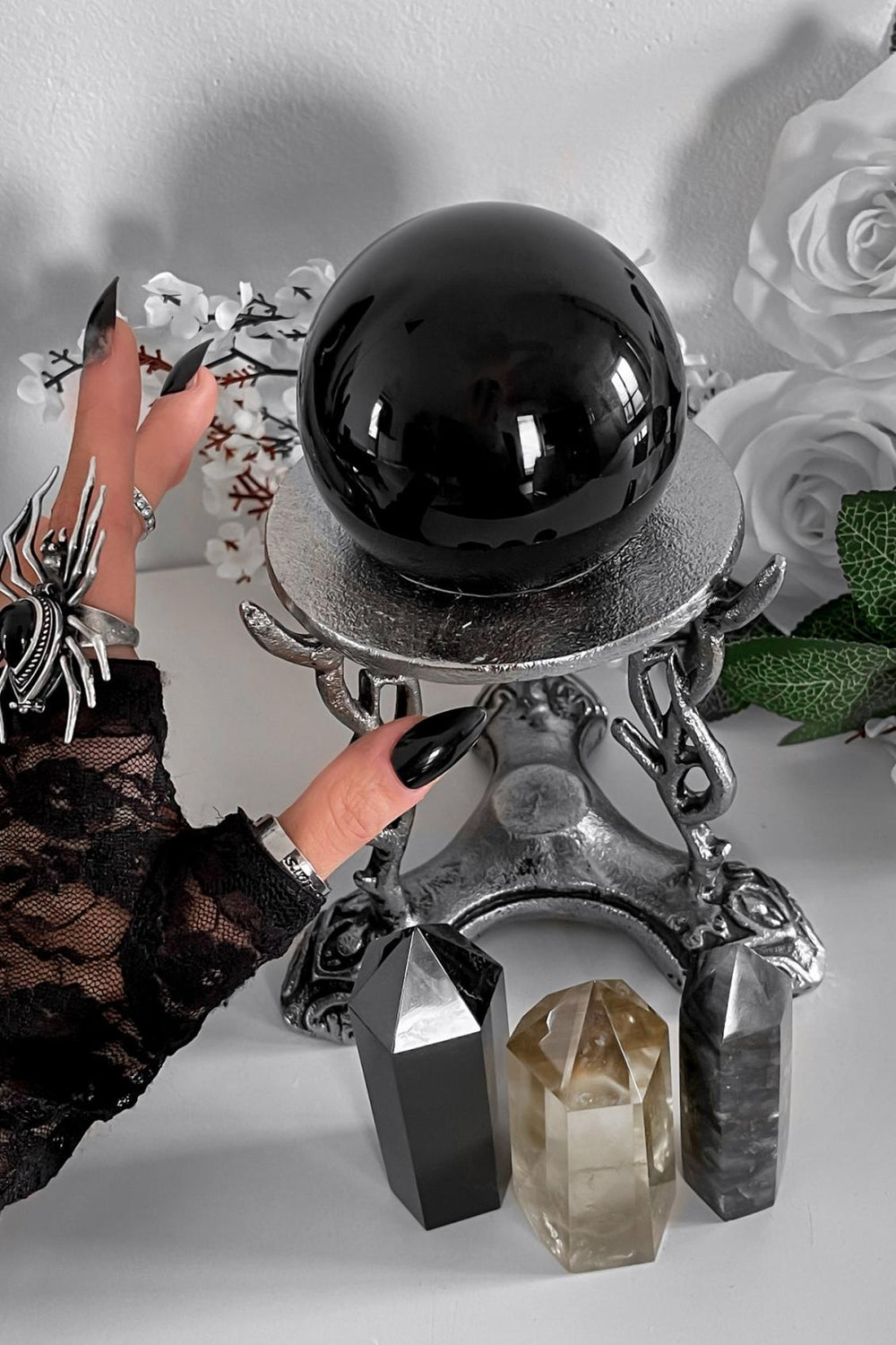 Homeware Crystals & Divination Tools | Killstar Obsidian Crystal Ball