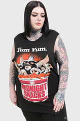 Men Graphic Tops | Killstar Midnight Snacks Graphic Vest