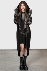 Men Hoodies | Killstar Cross The Bear Longline Hoodie