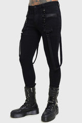 Men Jeans & Trousers | Killstar Kihilist Bondage Trousers