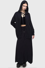 Men Knitwear | Killstar Darkmoor Academy Hooded Cardigan