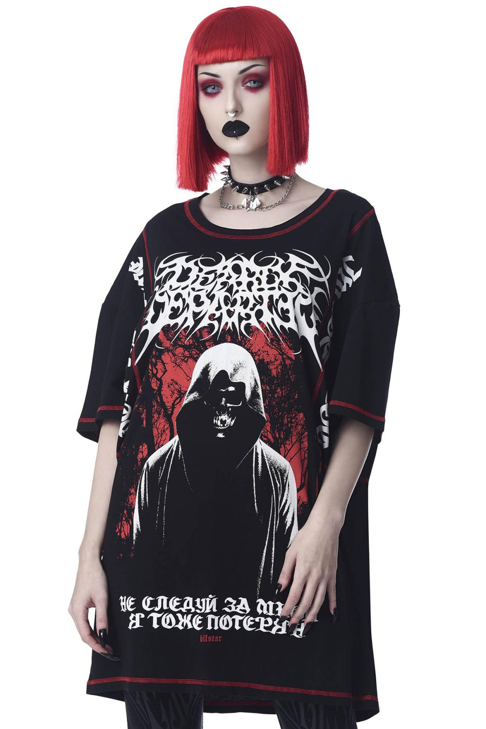 Men T-Shirts & Vests | Killstar Departed Oversized Top