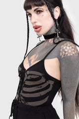Women Bodysuits | Killstar Bone Chiller Bodysuit
