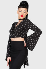 Women Crop | Killstar Betty's Bash Wrap Top