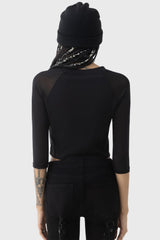 Women Crop | Killstar Crescent Doom Top