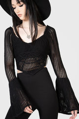 Women Crop | Killstar Cruel Fate Knit Top