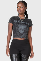 Women Crop | Killstar Digi Death Shrunken T-Shirt