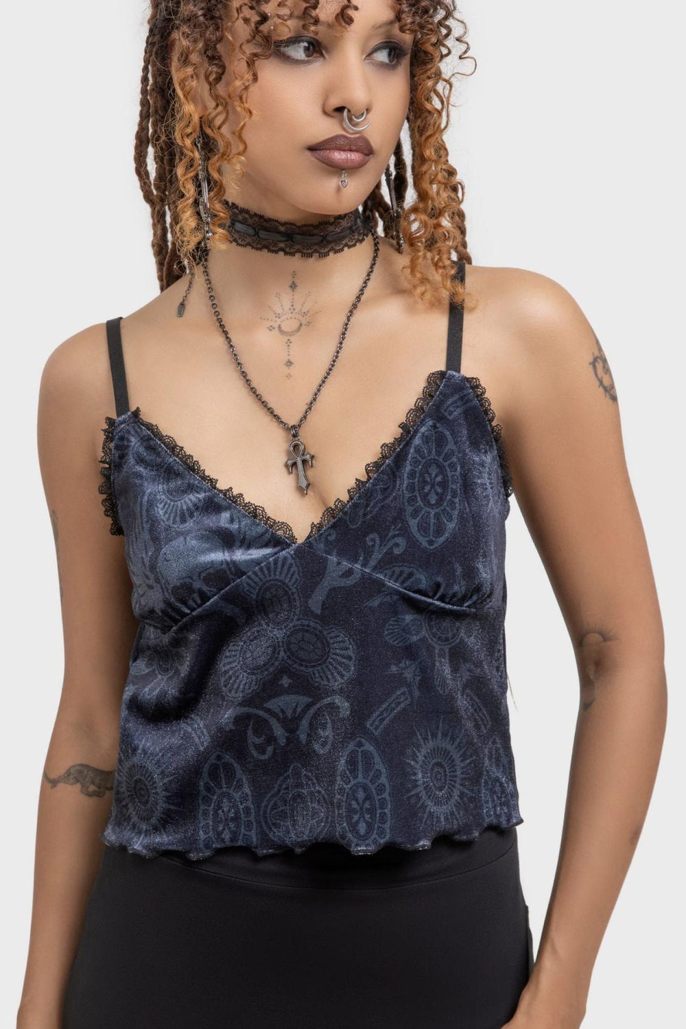 Women Crop | Killstar Half Vamp Top