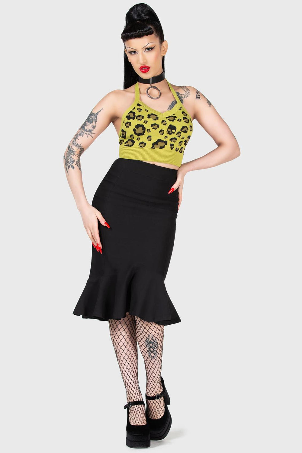 Women Crop | Killstar Skulleo Halter Top