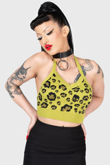 Women Crop | Killstar Skulleo Halter Top