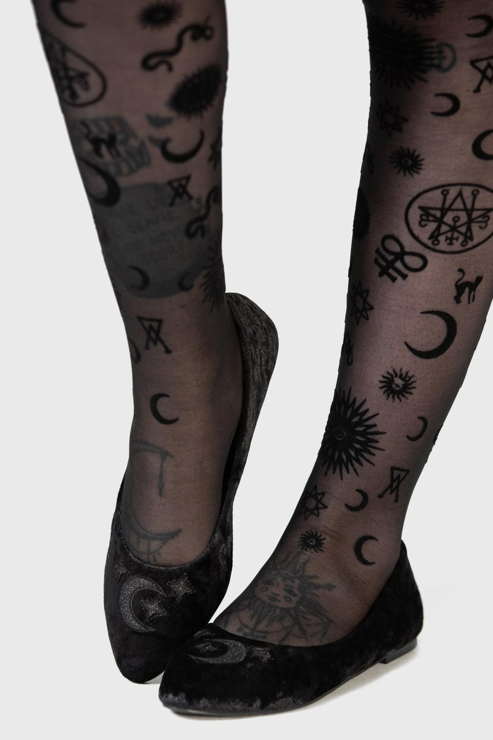 Women Flats & Trainers | Killstar Lunanite Velvet Flats