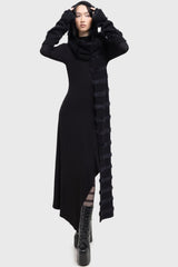 Women Gloves & Scarves | Killstar Striped Night Hooded Scarf