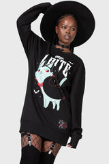 Women Hoodies | Killstar Cat Spat Sweatshirt