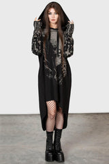 Women Hoodies | Killstar Cross The Bear Longline Hoodie