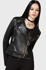 Women Jackets & Coats | Killstar Night Wrath Biker Jacket