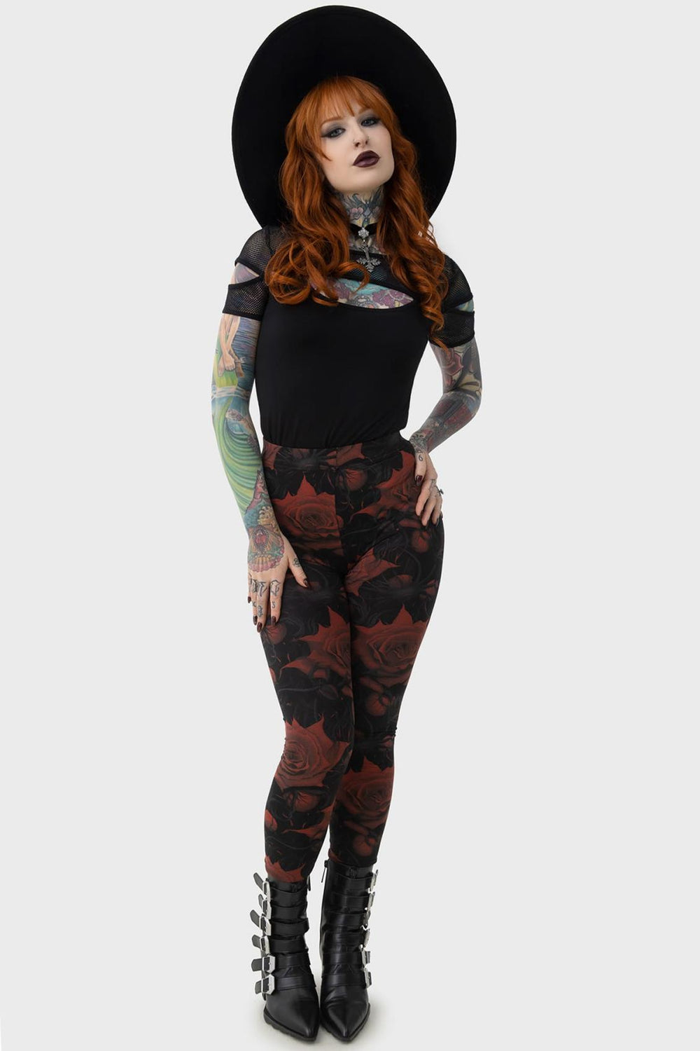 Women Leggings | Killstar Blood Rose Leggings