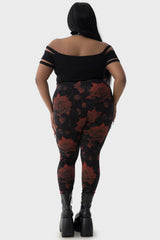 Women Leggings | Killstar Blood Rose Leggings