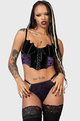Women Lingerie | Killstar Fang Burnout Velvet Panty