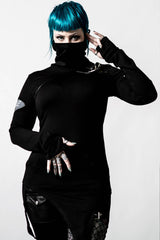 Women Long Sleeves | Killstar Arch Angelz Masked Top