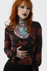 Women Long Sleeves | Killstar Blood Rose Top
