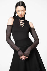 Women Long Sleeves | Killstar Dark Half Long Sleeve Top