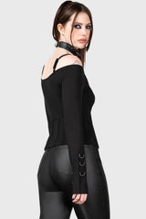 Women Long Sleeves | Killstar Desolate Cold Shoulder Top