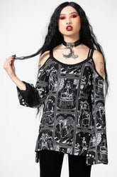 Women Long Sleeves | Killstar Destiny Cold-Shoulder Top