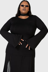 Women Long Sleeves | Killstar Echoed Darkness Tunic Top