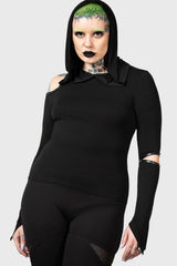 Women Long Sleeves | Killstar Morwen Hooded Top
