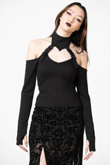 Women Long Sleeves | Killstar Oralia Cold Shoulder Top