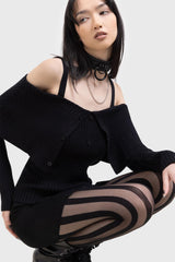 Women Long Sleeves | Killstar Shadow Empress Knit Top