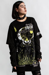 Women Long Sleeves | Killstar Shine Bright 2-Layer Top