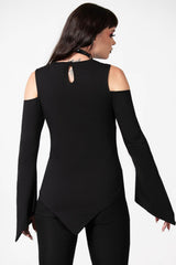 Women Long Sleeves | Killstar Voxy Cold Shoulder Top