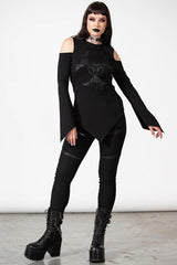 Women Long Sleeves | Killstar Voxy Cold Shoulder Top