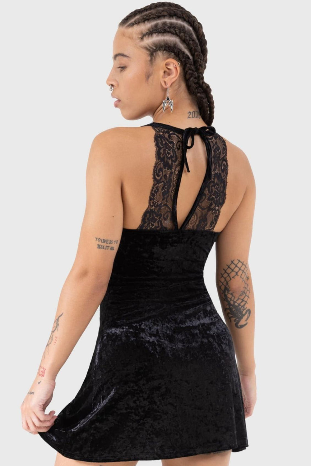 Women Loungewear | Killstar Burnt Obsidian Lounge Dress