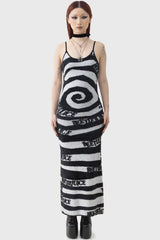 Women Maxi | Killstar Vertigo Spiral Knitted Maxi Dress