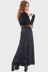 Women Maxi Skirts | Killstar Half Vamp Maxi Skirt